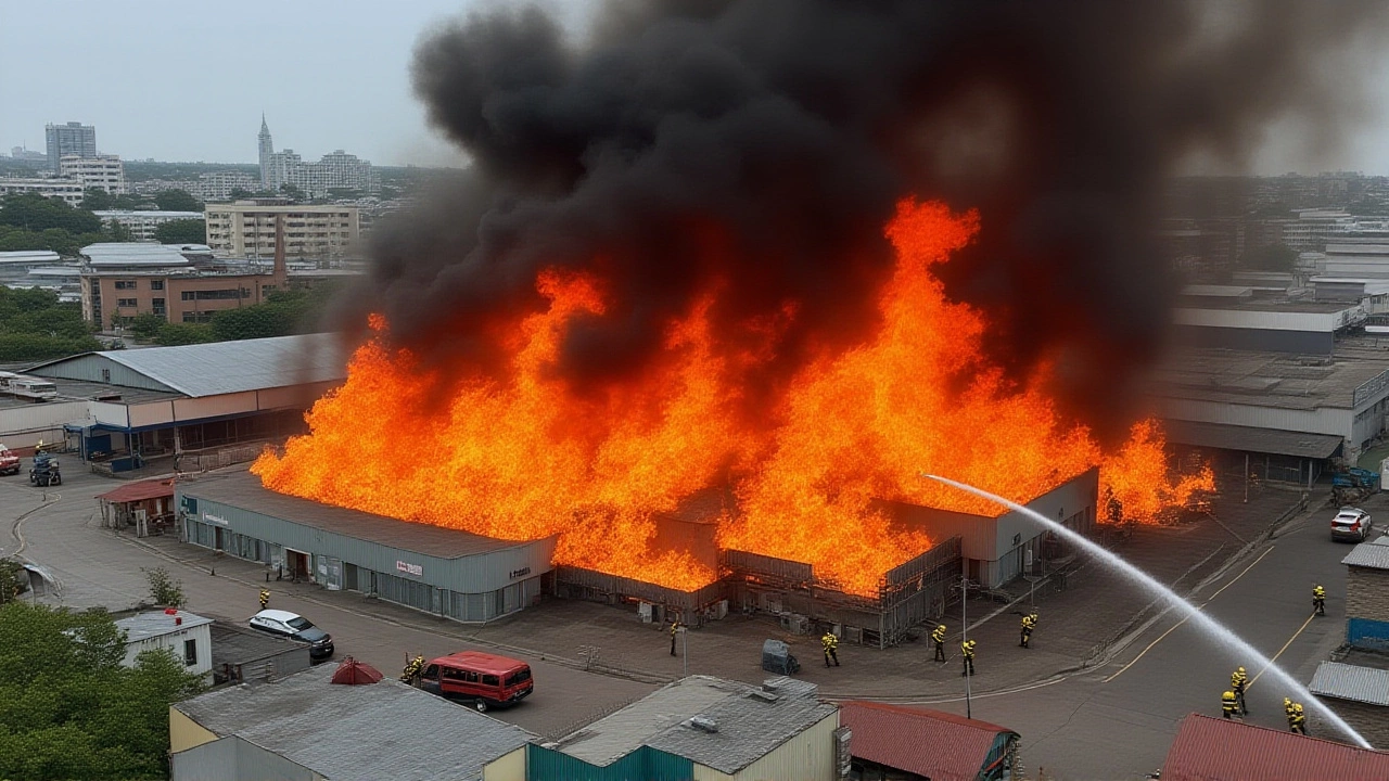 Major Fire in Southall Warehouse Triggers Evacuations Amid Suspected Fireworks and Gas Cylinders